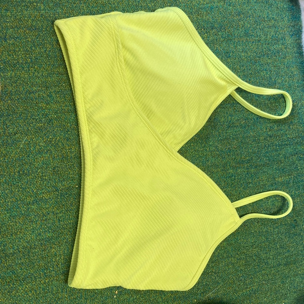 Neon swim suit top